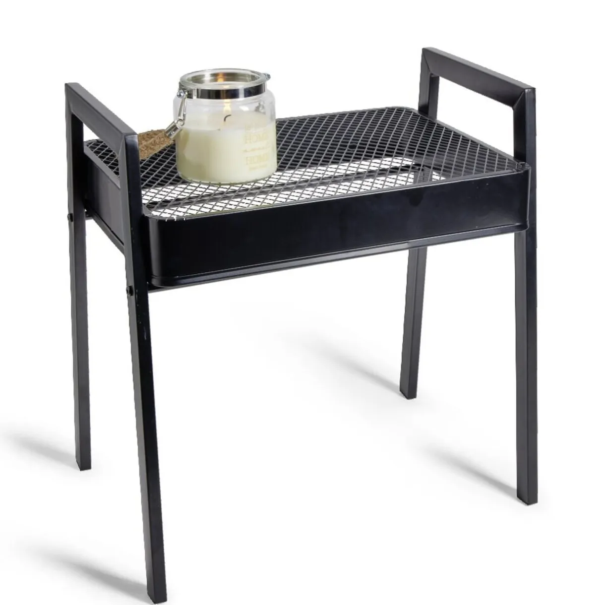 Bout de canapé Staky 44x32x47cm acier noir < Gifi Hot