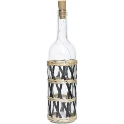 Bouteille déco LED habillage rotin croisé < Gifi Sale