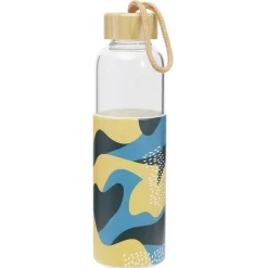 Bouteille en verre avec étui silicone antidérapant 550ml Ø6,6xH24cm < Gifi Outlet