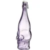 Bouteille en verre Halloween 1L forme crâne violet bouchon métal < Gifi Clearance