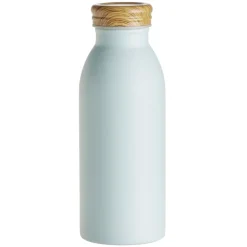 Bouteille isotherme acier avec bouchon en bois 400ml Ø6,7xH18cm < Gifi Online