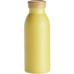 Bouteille isotherme acier avec bouchon en bois 400ml Ø6,7xH18cm < Gifi Online