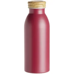 Bouteille isotherme acier avec bouchon en bois 400ml Ø6,7xH18cm < Gifi Online