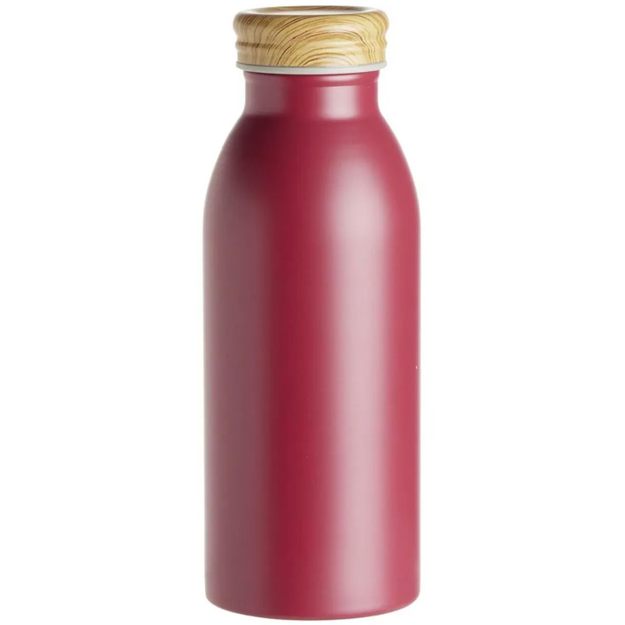 Bouteille isotherme acier avec bouchon en bois 400ml Ø6,7xH18cm < Gifi Online
