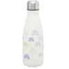 Bouteille isotherme blanc motif arc-en-ciel 350ml