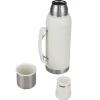 Bouteille isotherme 1L avec tasse inox beige Ø9,5xH29cm < Gifi New