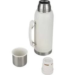 Bouteille isotherme 1L avec tasse inox beige Ø9,5xH29cm < Gifi New