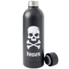Bouteille isotherme 500ml Halloween inox Ø7xH22cm (2 modèles blanc ou noir) < Gifi Sale