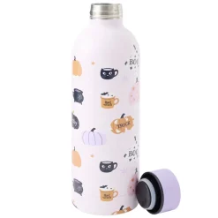 Bouteille isotherme 500ml Halloween inox Ø7xH22cm (2 modèles blanc ou noir) < Gifi Sale