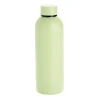 Bouteille isotherme 500ml inox couleur pastel unie (2 modèles vert ou jaune)