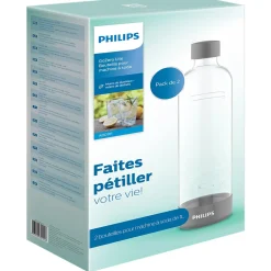 Bouteille 1L pour machine à soda Gris x2