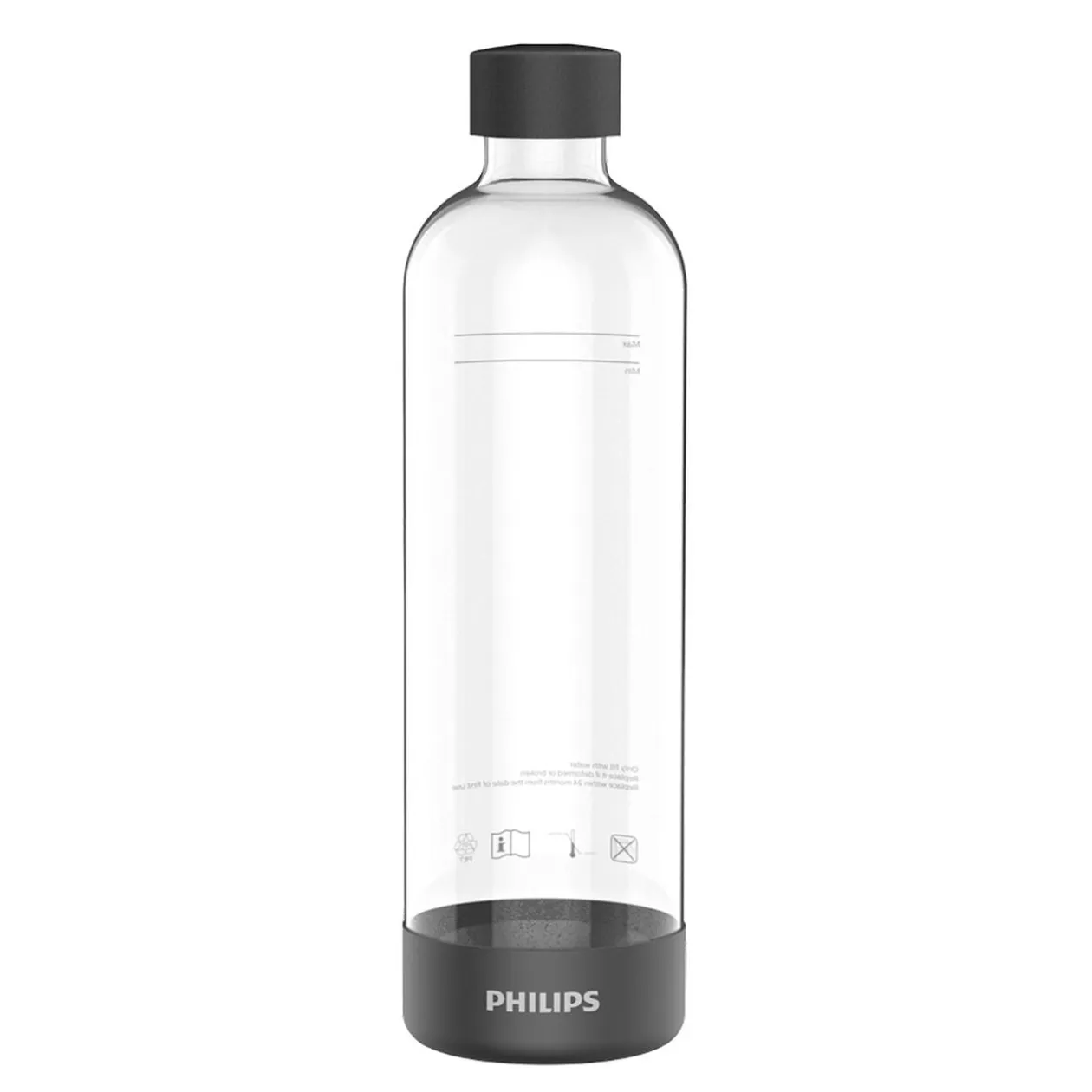 Bouteille 1L pour machine à soda Noir x2