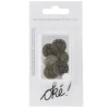 Bouton de jeans x6 en nickel