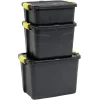 Box de rangement brico noir 42L