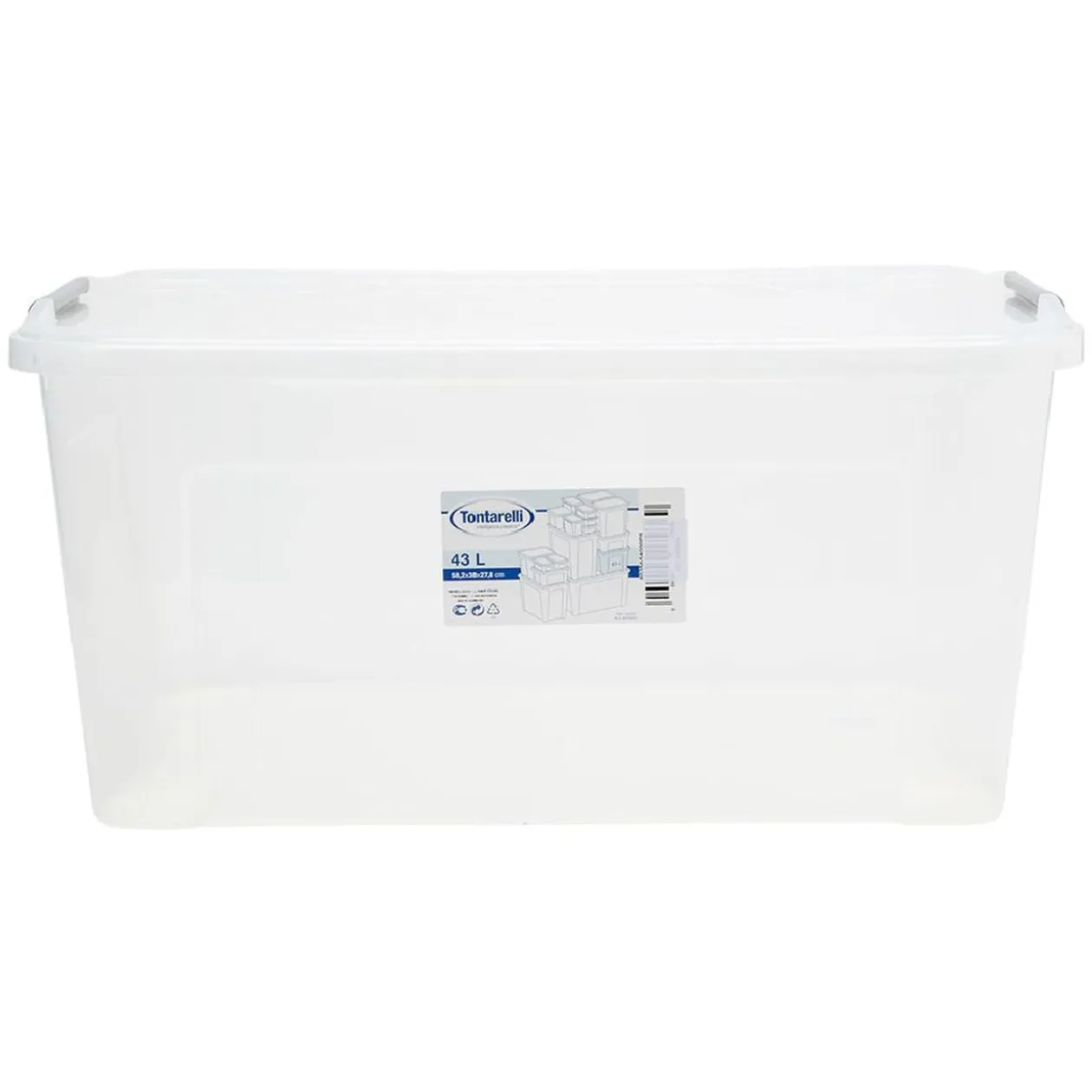 Box de rangement Combi Tontarelli 43 L transparent