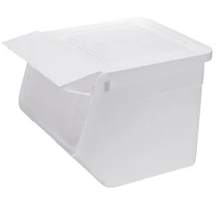 Box de rangement 35L ouverture frontale plastique uni L38,5xP40xH31,5cm (2 modèles) < Gifi Hot