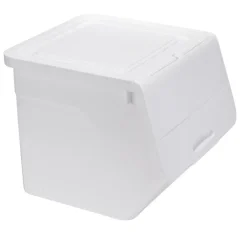 Box de rangement 35L ouverture frontale plastique uni L38,5xP40xH31,5cm (2 modèles) < Gifi Hot