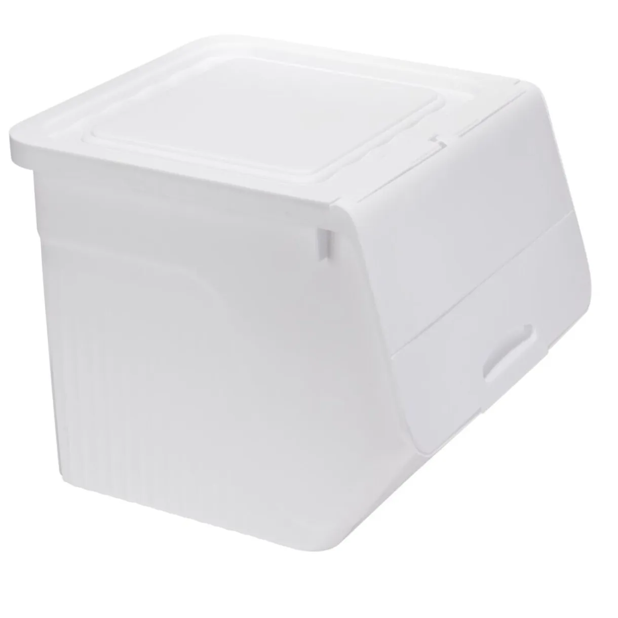 Box de rangement 35L ouverture frontale plastique uni L38,5xP40xH31,5cm (2 modèles) < Gifi Hot