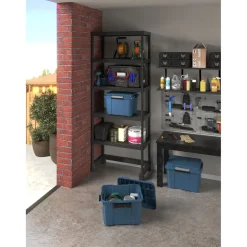 Box de rangement 45L x3 étanche Scuba bleu avec couvercle noir 49x39xH49,5cm < Gifi Outlet