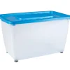 Box de rangement plastique à roulettes 46L (plusieurs modèles)
