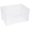 Box de rangement plastique transparent avec couvercle