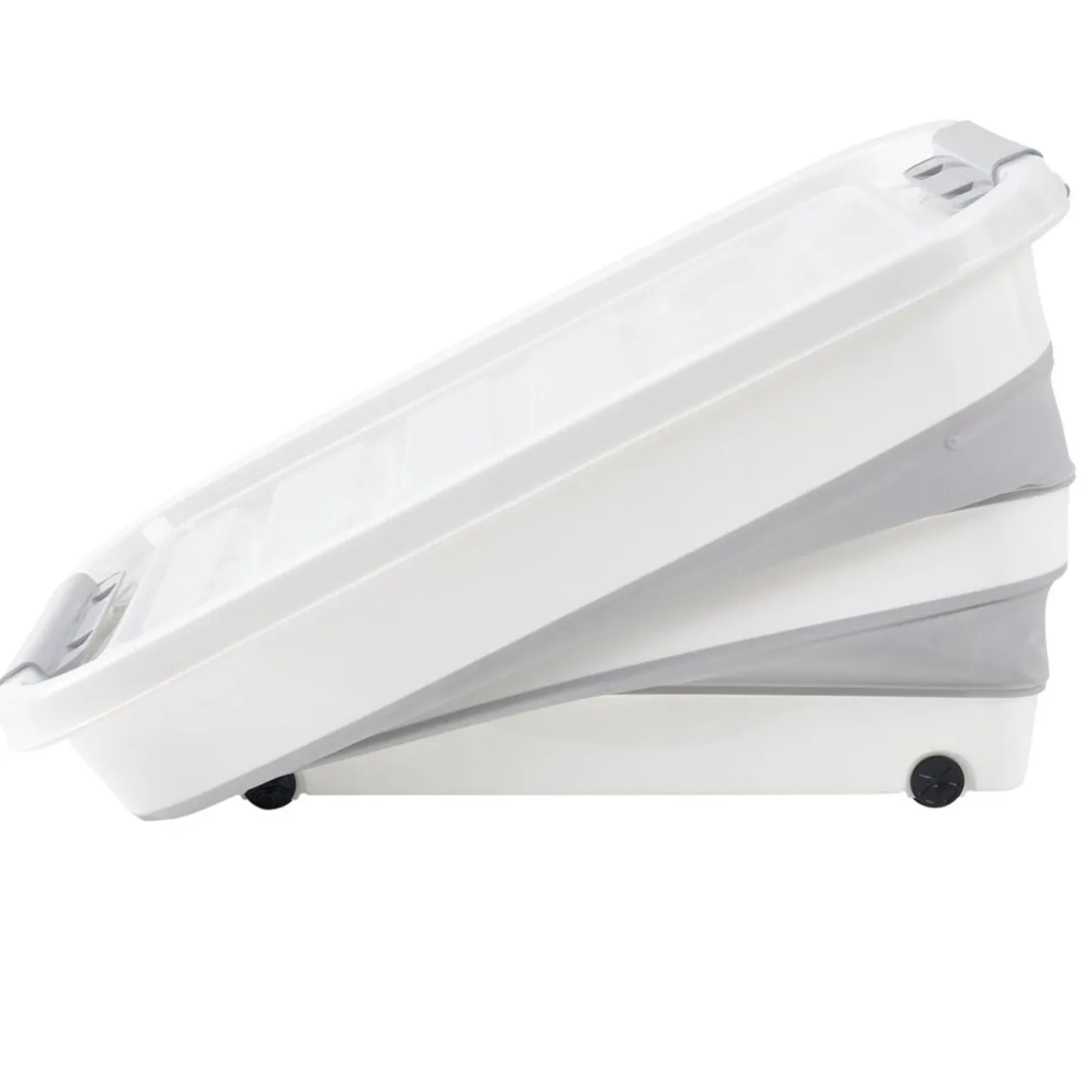 Box de rangement pliable 45L à roulettes 61x32xH43cm