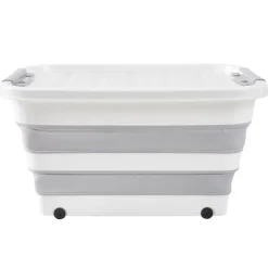 Box de rangement pliable 65L à roulettes 70x51xH31cm