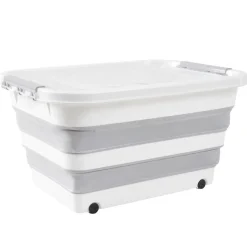 Box de rangement pliable 30L à roulettes 52x39xH29cm < Gifi Hot