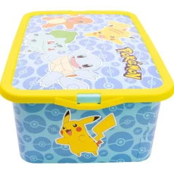 Box de rangement Pokémon 13L plastique bleu 40x30xH15,5cm