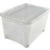 Box de rangement à roulettes transparent 140L < Gifi Hot