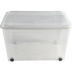 Box de rangement à roulettes transparent 140L < Gifi Hot