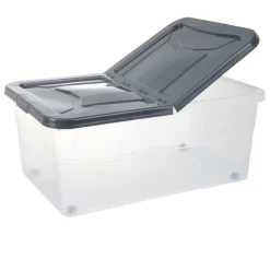 Box dessous de lit gris 45L < Gifi Outlet