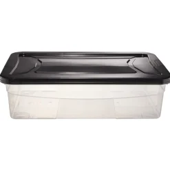 Box dessous de lit noir 30L < Gifi