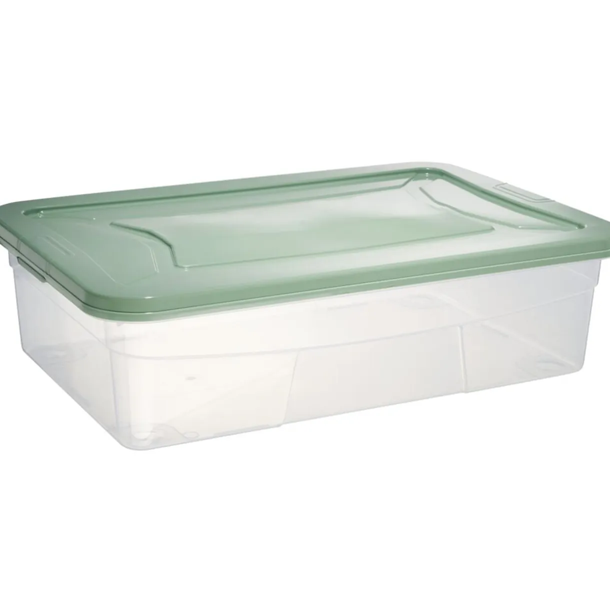 Box dessous de lit transparent et vert 30L < Gifi New