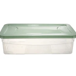Box dessous de lit transparent et vert 30L < Gifi New