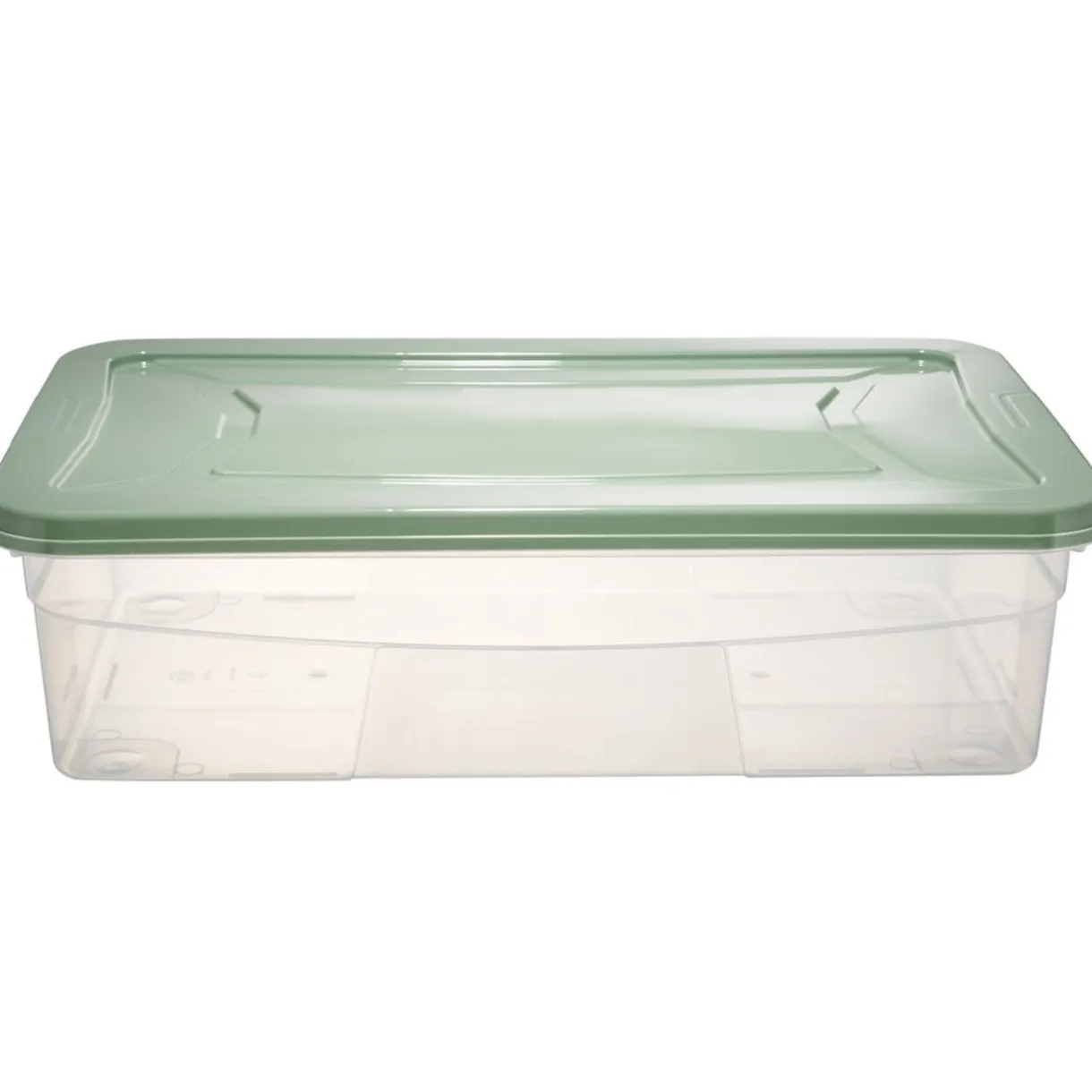 Box dessous de lit transparent et vert 30L < Gifi New
