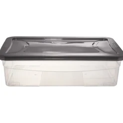 Box dessous de lit transparent et gris 30L < Gifi New