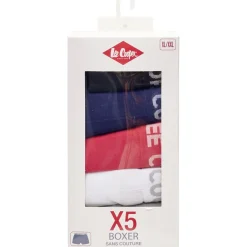 Boxer homme x5 Lee Cooper polyester XL/XXL (plusieurs modèles) < Gifi Outlet