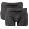 Boxer x2 coton et élasthanne gris (4 tailles S/M/L/XL)