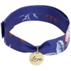 Bracelet ajustable en tissu motif floral avec pendentif Love L19cm < Gifi Best