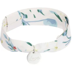 Bracelet ajustable en tissu motif floral avec pendentif Love L19cm < Gifi Best