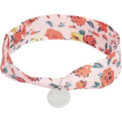 Bracelet ajustable en tissu motif floral avec pendentif Love L19cm < Gifi Best