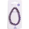 Bracelet crystal fin 24 perles améthyste noir - Énergie