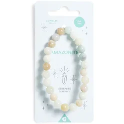 Bracelet crystal large 26 perles amazonite vert - Sérénité < Gifi New