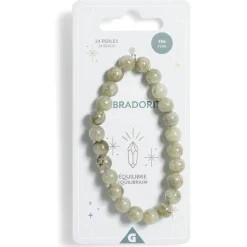 Bracelet crystal large 26 perles labradorite vert - Équilibre < Gifi