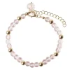 Bracelet femme perle de verre et cuivre Ø6cm