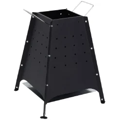 Brasero acier anti-corrosion noir < Gifi Discount