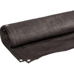 Brise vue toile gris foncé avec oeillets L.500xH.150cm