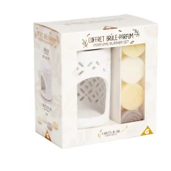 Brûle parfum en céramique avec 4 galets de cire parfumés < Gifi Outlet