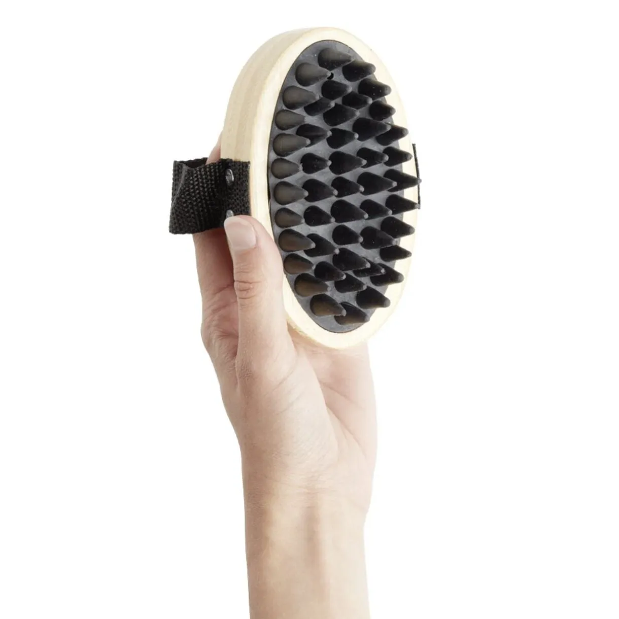 Brosse animal ovale caoutchouc et bambou < Gifi Clearance